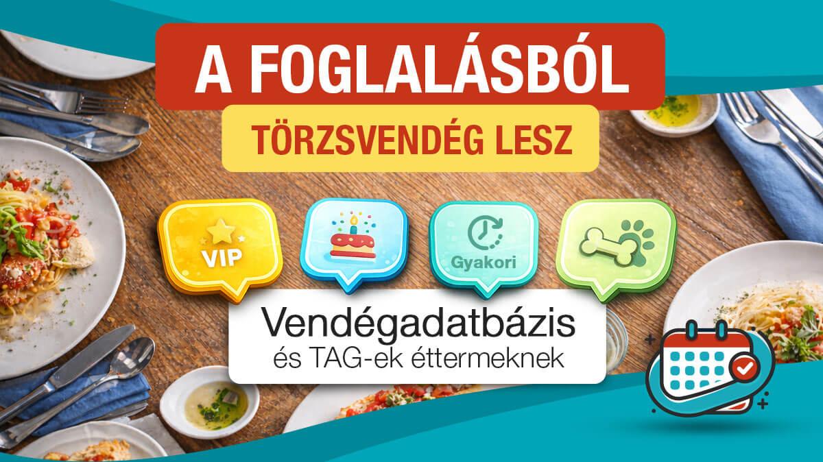 Asztalfoglalásból visszatérő vendég